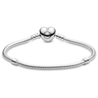 PULSERA TIPO PANDORA CON BROCHE DE CORAZON CON LOGO  11104030119